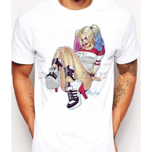 2019 Hot Sale QUINN Printed T-Shirt For Men Boy Novelty Mens Popular T shirt Tops Fashion Tees