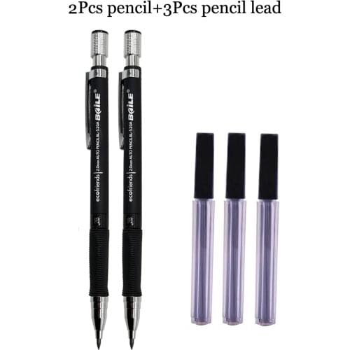 2.0mm Automatic Pencil Drawing Design Painting Mechanical pencil And Replaceable Black Pencil lead School Office Stationery