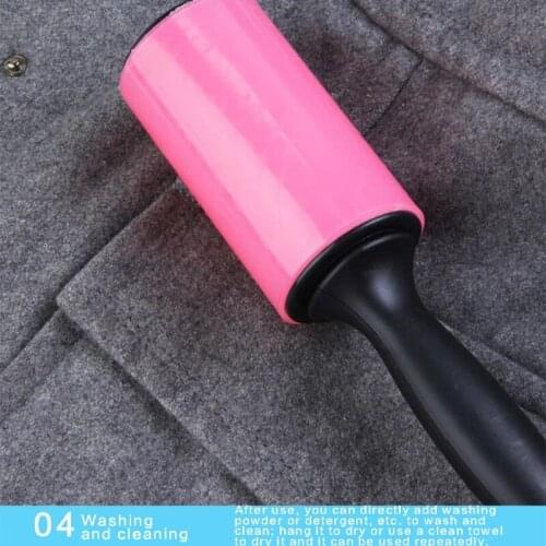 Reusable Washable Lint Roller Sticky Dust Wiper Pet Hair Remover Cleaning Brush
