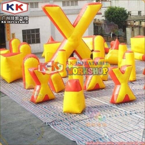 45pcs Air Sealed Inflatable Paintball Bunker, Inflatable CS Obstacle For Paintball Arena, Inflatable Laser Tag Bunker