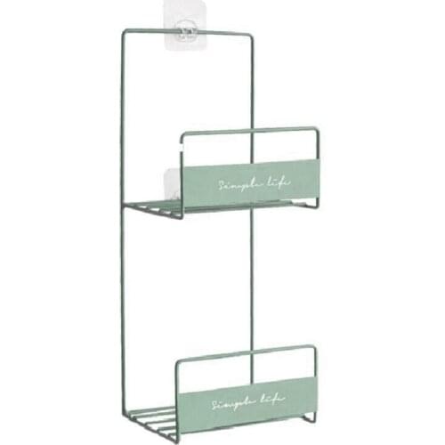 94PF Double-Layer Wall Door Mount Hanging Bag Shelf Household Closet Bag Storage Rack