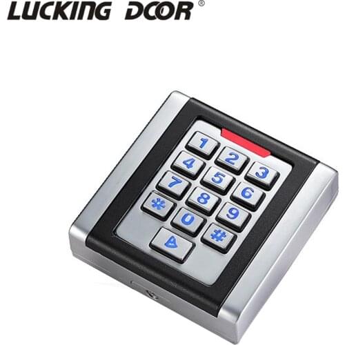 Backlight Keypad 125KHZ RFID Standalone Proximity Card Reader 2000 Users Door Access Control System Waterproof Metal Case