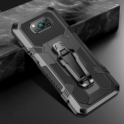 Shockproof Case For Xiaomi Redmi Note 8 7 9 9S Pro Max Hybrid Armor With Belt Clip Jacket Sit Stand Holer Hard Cover funda coque