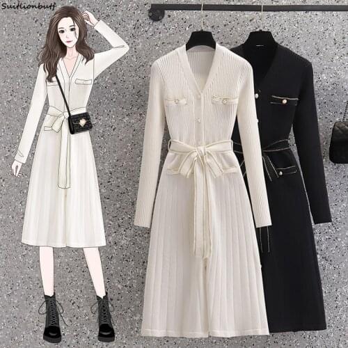 SUITLIONBUTF Fashionable Knitted Dresses