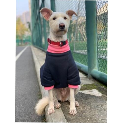 Pet dog plus velvet warm sweater big dog clothes method fight/Bull Terrier/Golden Retriever/Labrador medium and large dog clothe