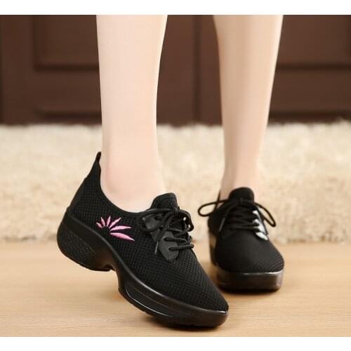 Air Shoes For Women Professional Sports Fitness Gymnastics Dance Shoes Lady Group Purchase Soft Bottom Shoes Sneakers Women