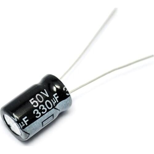 10PCS/LOT Electrolytic Capacitor 50V/330uF 10*17 50V 330UF