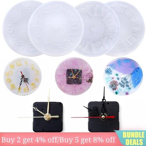 10cm 15cm Epoxy Resin Mold Silicone Clock Mold Clock Casting Tools Handmade Jewelry making Tool DIY Crafts Jewelry Accessories