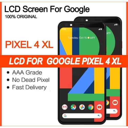 100% Original AMOLED For Google Pixel 4 XL LCD Display Touch Screen Digitizer Assembly For Google Pixel 4XL Repair Parts