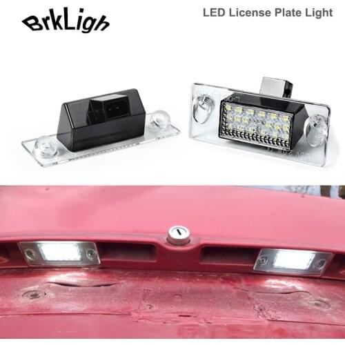 2Pcs Error Free White LED Number License Plate Lights Lamps Car Accessories For Audi A4 B5 Limousine 5B Avant A3 S3 8L Facelift