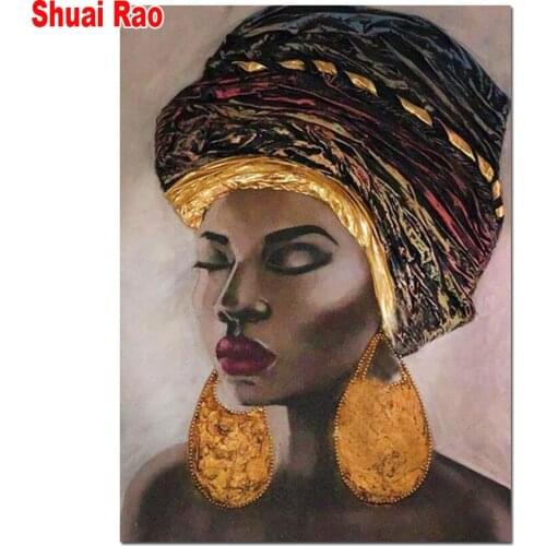 African girl diamond painting 3 d picture rhinestone embroidery diamond mosaic Portrait,5d cross stitch wall decor