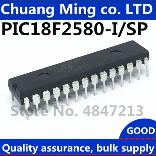 Freeshipping 5pcs/lots PIC18F2580-I/SP PIC18F2580 DIP-28 IC In stock