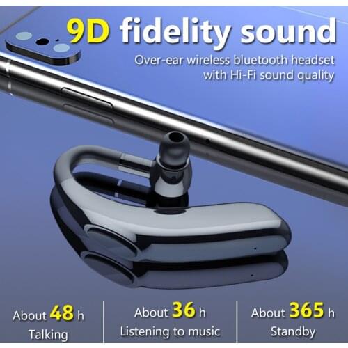 X18 Wireless Bluetooth-compatible 5.1 Smart Headsets Sports Earphones Ear Hook Handsfree Headsets With Microphone 48 Hours Talk