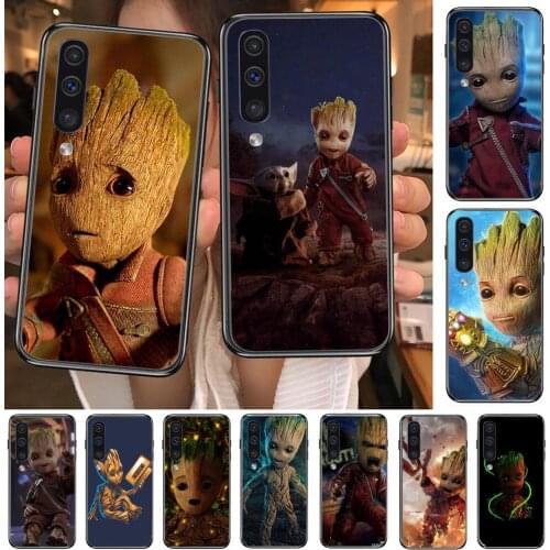 Groot Phone cover hull For SamSung Galaxy S 8 9 10 20 21 S30 Plus Edge E S20fe 5G Lite Ultra black soft