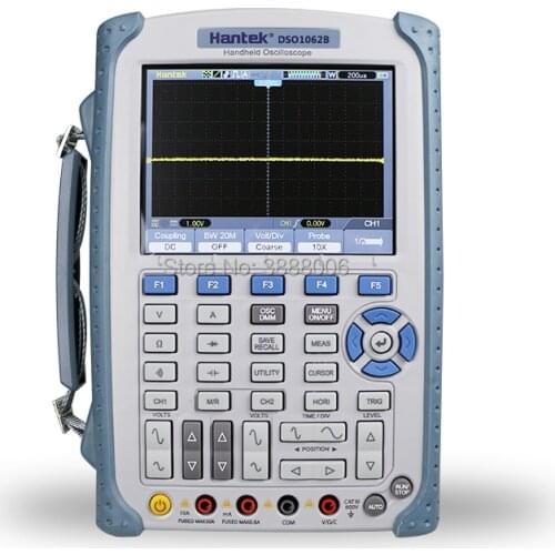 Hantek DSO1062B Digital Storage Handheld Oscilloscope 2Channels60MHZ 1GSa/sSample Rate1M Memory Depth6000 Counts Analog Bargraph