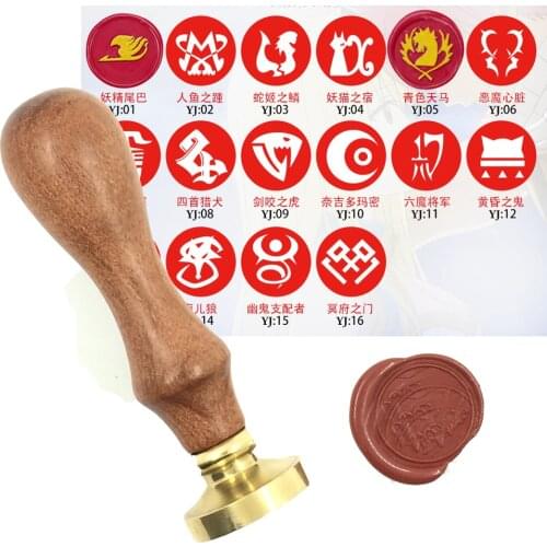 Fairy Tail wax seal Copper head wood Handle Curlicue Alphabet Scrapbooking Vintage Ancient Seal Retro Stamp gift HIGH QUALITY