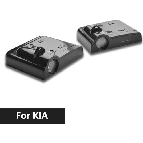 KIA Opirus Cadenza Venga Stonic Carens Soul Sportage Carnival 2pcs Led Car Door Courtesy Lamp For Auto Light Sticker Projector