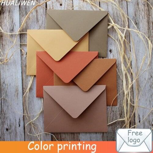 Earth Color Series Pure Color Envelope Luxury Paper Envelope Wedding Invitation Envelope Gift Envelope 14x19cm