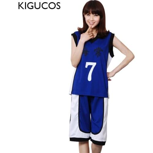 KIGUCOS Anime Kuroko no Basuke Cosplay Costume Kaijo School Team Jersey Kise Ryota Basketball Uniform Halloween Outfit Set
