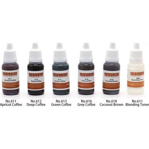 Goochie Deluxe Velvet Brow Permanent Makeup Tattoo Ink Kit