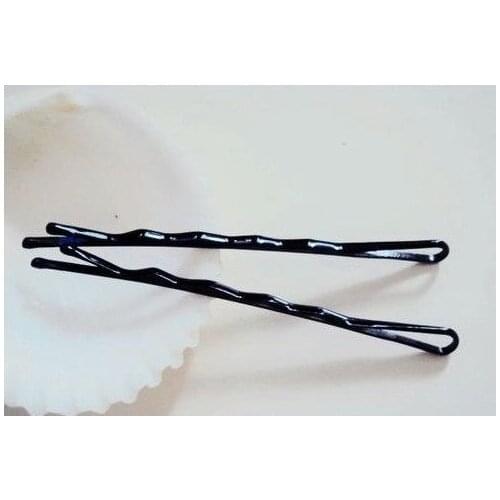 2021 new Fashion cheap Pure black word folder cross clamping clip type U hair clip for women girls hair accessories