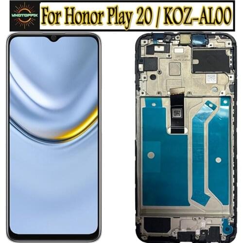 New for Huawei Honor Play 20 LCD Display Touch Screen Digitizer with Frame for 6.26"Honor Play 20 LCD Play20 YAL-L21 LCD display