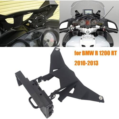 New Navigation Bracket Motorcycle For BMW R 1200 RT 2013 2012 2011 2010 R1200RT GPS Navigator USB Charging Phone Holder
