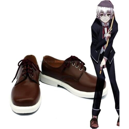 Isana Yashiro Shoes Cosplay Anime K Project Yashiro Isana Cosplay Shoes Brown Boots Custom Made Unisex Wear Shoes