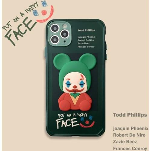 Original Three-Dimensional Cartoon Fashion Case For Iphone 12 11 Pro XR X XS Max 7 8 Plus Shockproof Silicone Elastic Soft Cover