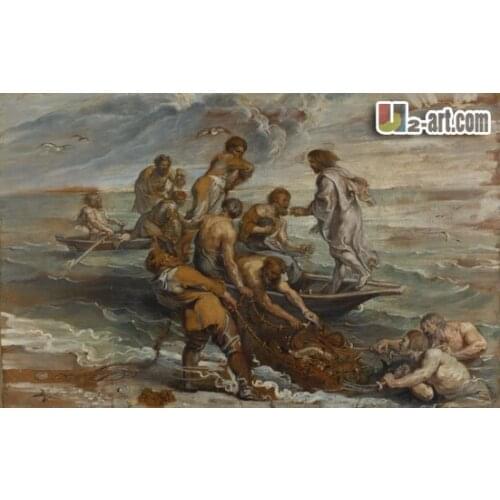 Canvas Prints (Miraculous Draught of Fishes) Free shipping modern wall art oil painting picture printing for sale 13-Zjyh- (19)