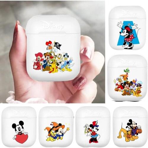 Disney Silicone Cases For Apple Airpods 1/2 Protective Shockproof Wireless Earphone Cover Charging Box Bags Hot
