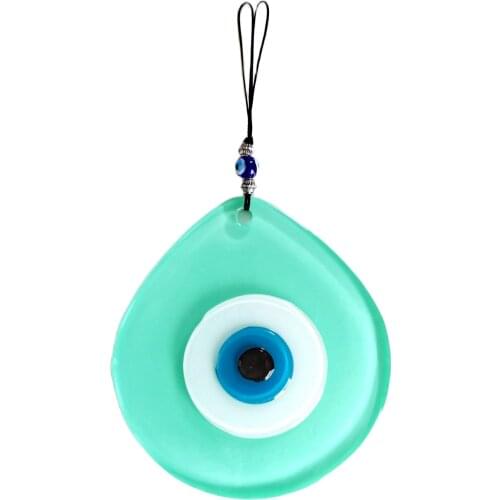Drop Pattern Glass Evil Eye Bead Handmade Wall Ornament