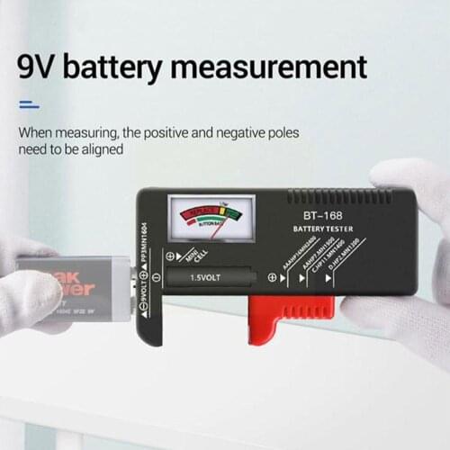 Pointer Type BT-168 Battery Capacity Tester Battery All Tester Batteries Be 9V Tested 1.5V Button Batteries Can And O9D3