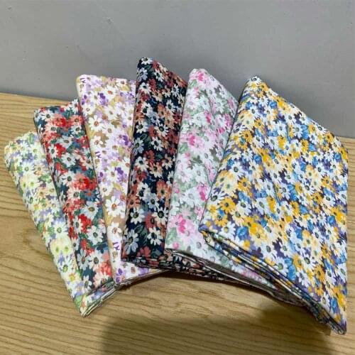 100% Cotton Flower Print Fabric For Quilting ,Kids Patchwork Cloth,DIY Sewing Fat Quarters Material Fabric For Children Baby