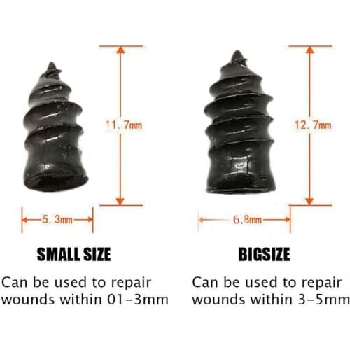 5PCS Vacuum Tyre Repair Nail For Motorcycle Tubeless Tyre Repair Rubber Nails Self-tire Repair Tire Film Nail S/L Dropshipping