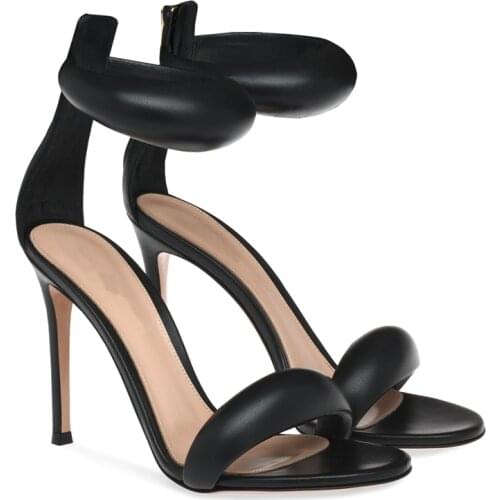 2021 summer new stiletto heel simple atmospheric daily sandals female wild sexy open toe party dress large size custom sandals