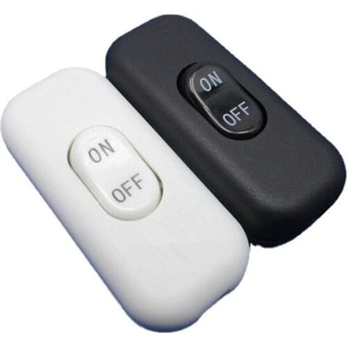 1pcs Two-wire Control Switch ON/OFF Inline Switch White Black In Line Table Lamp Desk Light Cord Cable Switch 111V~240V 6A