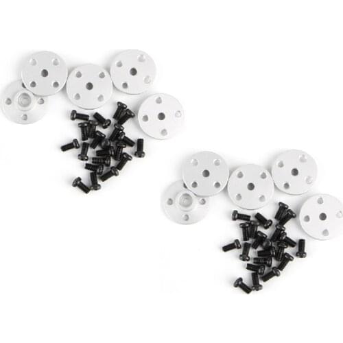10Pcs Metal Servo Arm 25T Round Type Disc Matal Horns for MG995 MG996R MG945 MG995 MG946 Rc Servos Futaba Robot