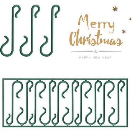 10 Pcs Ornaments Hook Reusable S-Shaped Decoration Accessories Christmas Tree Hooks for Bauble