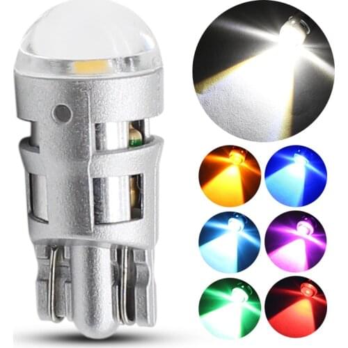 1x T10 168 194 W5W LED 3030 Chip 1 Led Replacement Bulbs Car License Plate Reading Lights T10 Led Clearance Light Source 12V