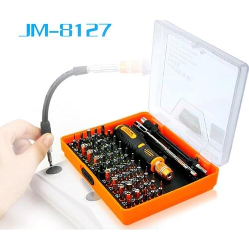 JAKEMY 53 in 1 Precision Multi-purpose Magnetic Screwdriver with with Trox Hex Cross Flat Y Star for Repairing Phone/PC