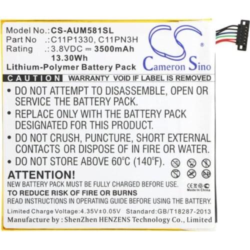 Cameron Sino 3500mAh battery for ASUS AST21 ME181C ME581CL Memo Pad 8 MeMO Pad 8 ME181A MeMO Pad 8 ME181C C11PN3H