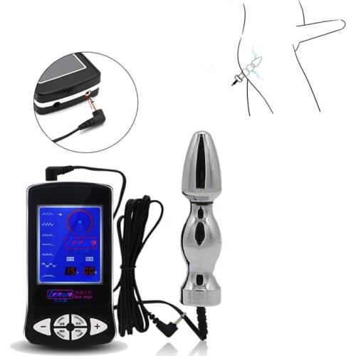 Electric Shock Anal Plug Buttplug Electro Shock Anus Vagina Massager G-spot Clitoral Butt Plug Dildo Sex Toys For Women men