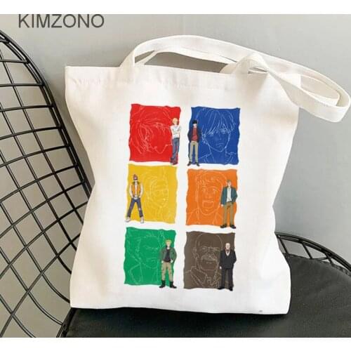 Banana Fish shopping bag grocery canvas jute bag handbag shopper bolsa bag shoping jute sacolas