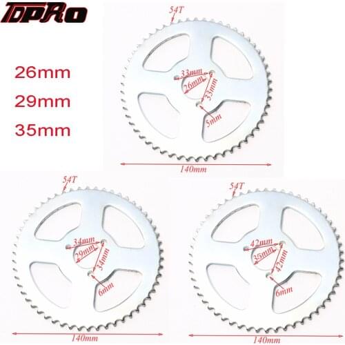 TDPRO T8F 54T 26mm/29mm/35mm Rear Back Chain Sprocket Cog For 2 Stroke 47cc 49cc 110cc 125cc 140cc Pocket Dirt Pit Bike Chopper