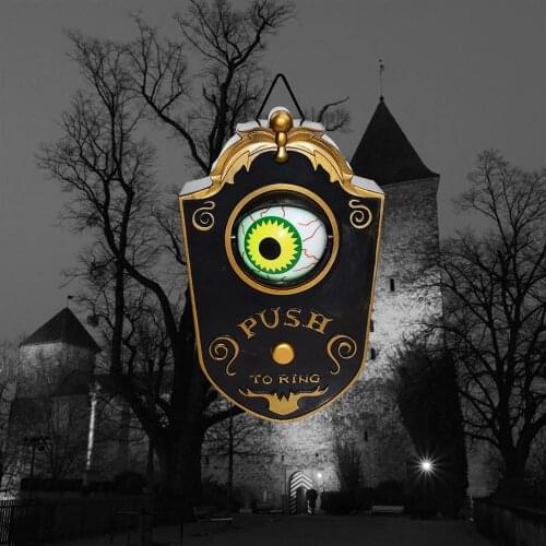 Halloween Doorbell Halloween Haunted Doorbell Animated Eyeball Halloween Decor With Spooky Haunted House Halloween Party Prop