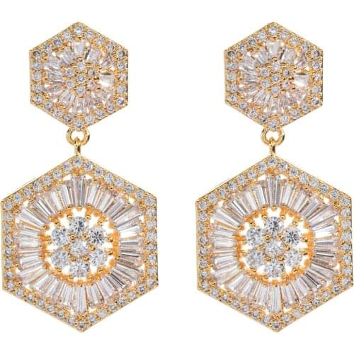 European and American fashion and high quality AAA Cubic Zirconia Earrings are wedding jewelry gifts designed for women