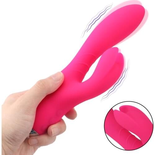 Bunny Rabbit Vibrators G-spot Clitoris Stimulator Kneading Sliding Massage 10 Modes Dual Motor Sex Toys For Women Adult Products