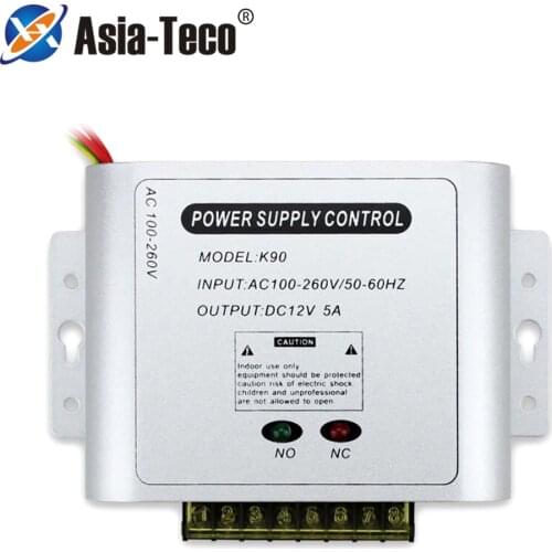Mini AC 100-260V Access Control Power Supply Controller DC 12V 5A Access Control Time Delay Power Adapter