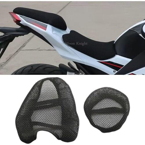 Motorcycle Accessories Anti-Slip 3D Mesh Fabric Seat Cover Breathable Waterproof Cushion For Kawasaki ninja 400 Z400 Z900 Z 900